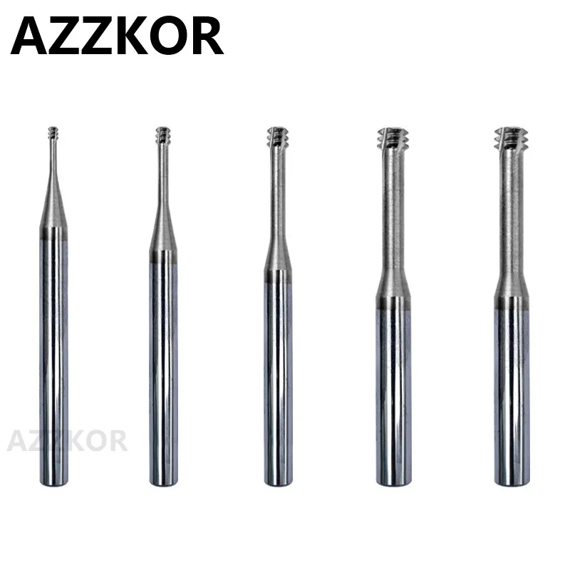 Thread Tooth Milling Cutter Alloy Coating Tungsten Steel Internal Cnc 60 Degree Hrc65 Top Machining Center AZZKOR Tools | Инструменты