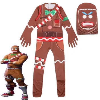 

Kids Children Game Cosplay Costume Merry Marauder Ginger Gunner Zentai Bodysuit Suit Jumpsuits Mask Halloween