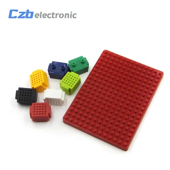 

7pcs Mini 25 Tie-points Breadboard Solderless Prototype With PCB Adapter Board For Arduino
