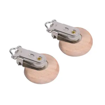 

2020 New Nipple Chain Accessories BPA Free Beech Wood Baby DIY Pacifier Clip Accessories P31B