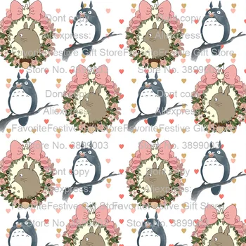 

Diy Hand Dyed Fabric Fluid Handmade Diy Patchwork Totoro Painting stretch polyster Cloth HOME Textiles Fabric