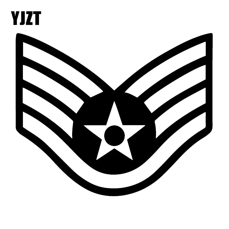 YJZT 16 8X13 9 см штабный сыщик Air Force стикер для автомобиля целые наклейки на кузов C25-0944