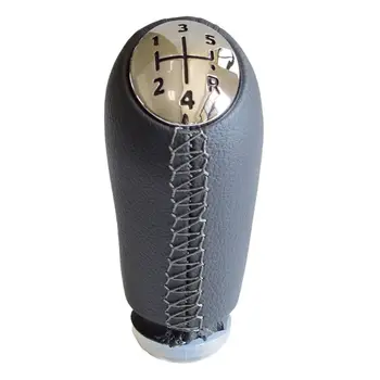 

5 Speed Leather MT Gear Shift Knob for Renault Megane II MK2 Pen Gear Head Ball E7CA