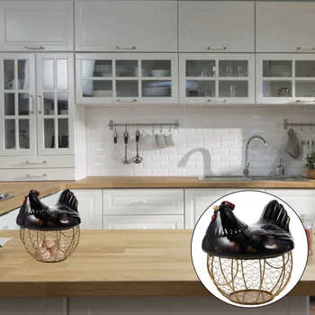 

1Pc Storage Basket With Lid Durable Practical Fruit Basket Eggs Storage Basket Vegetable Basket for Store