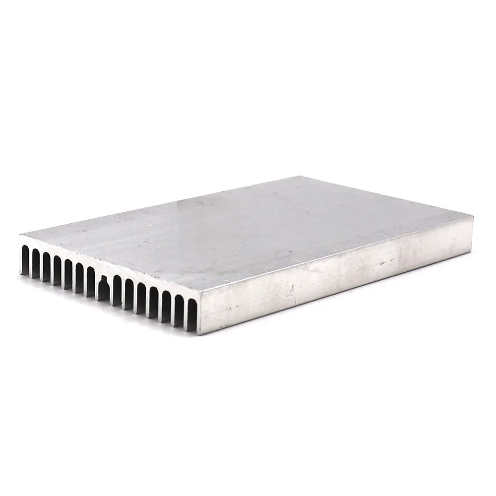 2PCS 100x60x10mm Rectangle Heat Sink 100mm Cooling Aluminum Board Radiator Heatsink Plate for COB LED Light Lamp Lighting 50W