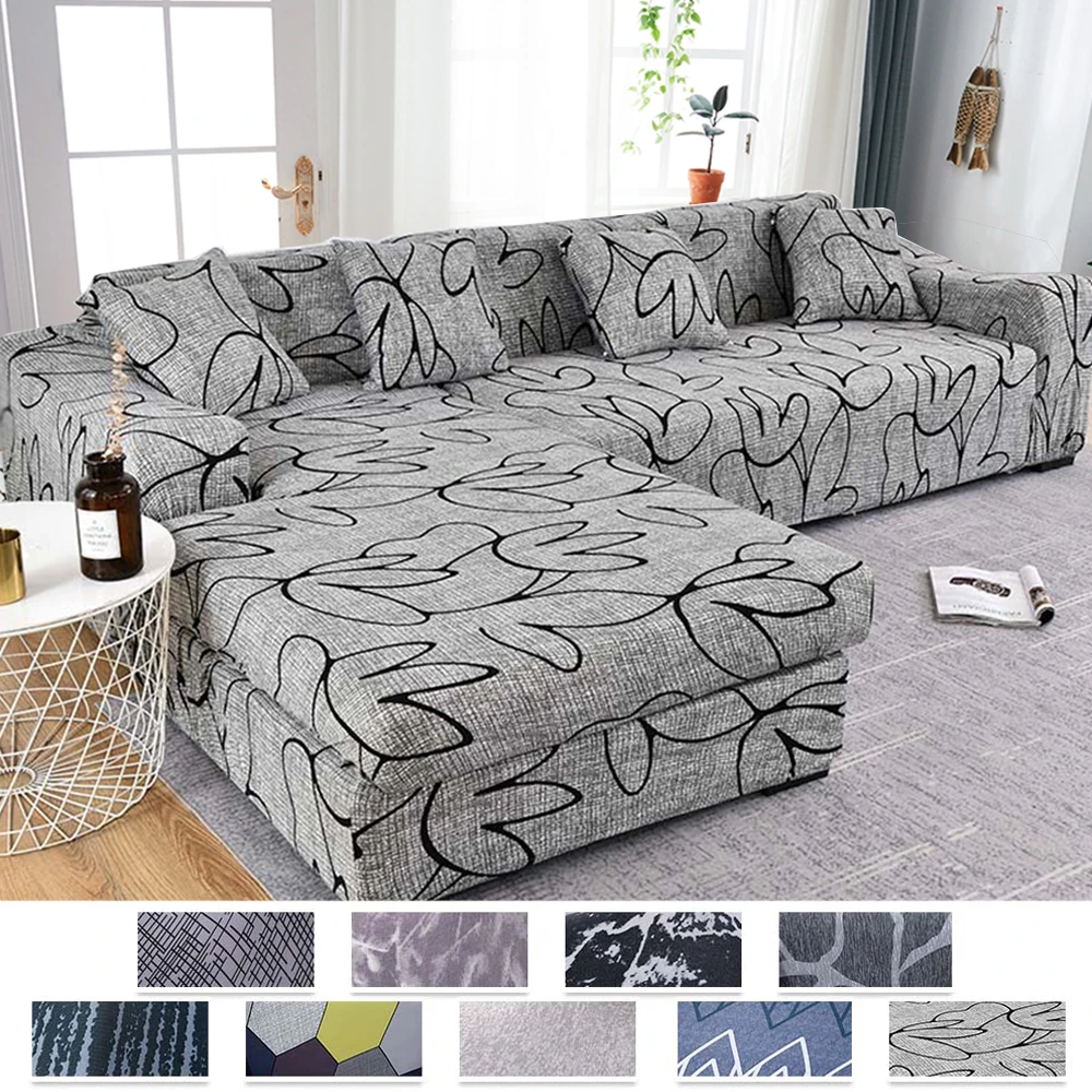 Sofa Cover for Living Room Stretch Printed Sofa Slipcover L shape Corner  Sofa Covers funda sofa Elastic Couch Cover 1/2/3/4 seat|Sofa Cover| -  AliExpress