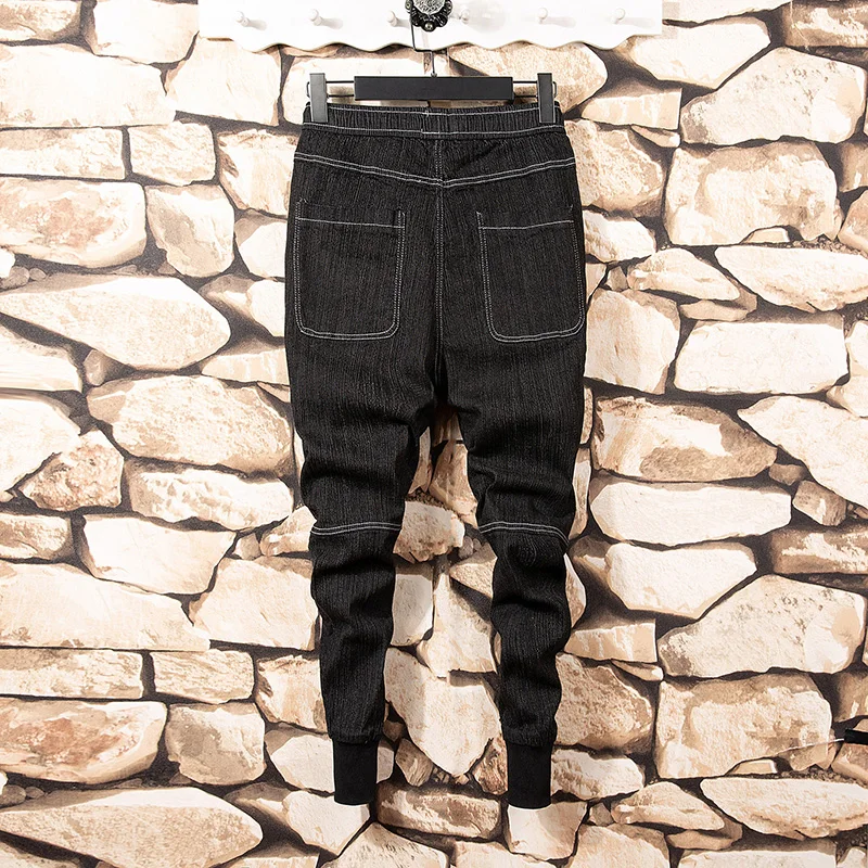 Men Pants Fashion Splicing Multi Pocket Harem Joggers Pants Male Trousers Mens Joggers Solid Pants Sweatpants Large Size