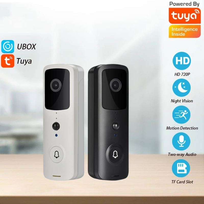 

WiFi Video Smart Doorbell Visual Intercom Chime Night Vision IP Door Bell Wireless Home Security Camera Visual Monitor