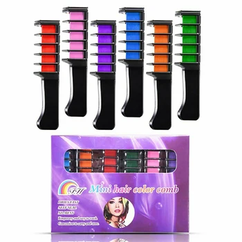 

Multicolor Chalk Comb Disposable Hair Color Mixing Brushes Temporary Hair Dye Combs Home Salon Hair Care Dyeing Tool