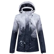 Женская Мужская лыжная куртка для влюбленных пар, водонепроницаемая ветрозащитная зимняя куртка, куртка для сноуборда, зимнее теплое пальто, лыжная одежда