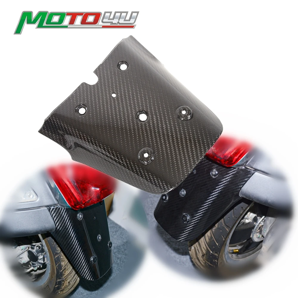 For VESPA Piaggio GTS300 Carbon Fiber Rear Fender Mudguard License plate mounting Mud Guard Hugger 100% Gloss Twill | Автомобили и