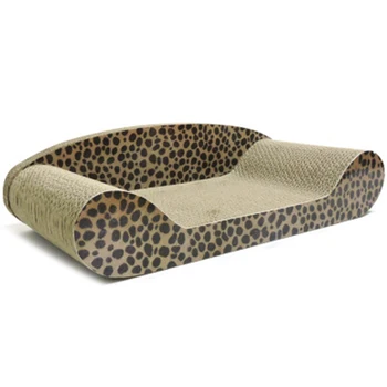 

Corrugated Paper Pet Cat Scratch Board Pad Cat Kitten Scratch Sofa Bed Cats Claws Care Toys Nail Scraper Leopard Mat