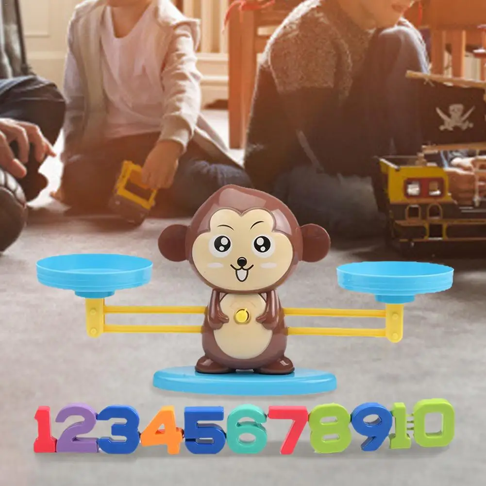 Обезьяна баланс детское раннее образование просвещение цифровом сложении настольная головоломка набор юного ученого