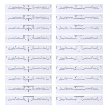 

120PCS Disposable Eyebrow Ruler Sticker Eyebrow Shaping Tools for Makeup Measurement Tattoo Design