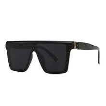 

2021NEW Vintage Luxury Designer Brand Fashion Oversized Square Sunglasses Women Men Trendy Big Frame Flat Top Sun Glasses