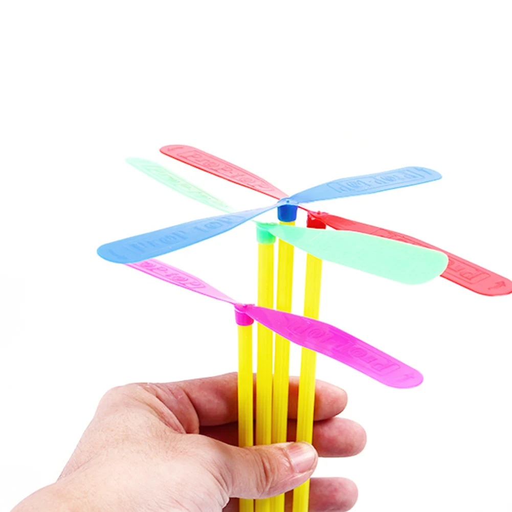 Hélice voladora de plástico con forma de libélula para niños, juguete de  bambú con forma de mano, juego de deportes al aire libre, flecha voladora  giratoria de regalo, 100 Uds.|Juguetes de deportes| -