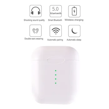 

i10 tws 1:1 Original Bluetooth Earphones Auto Pairging Headphones Touch Control Earbuds Wireless Charging Headset PK I200 I500