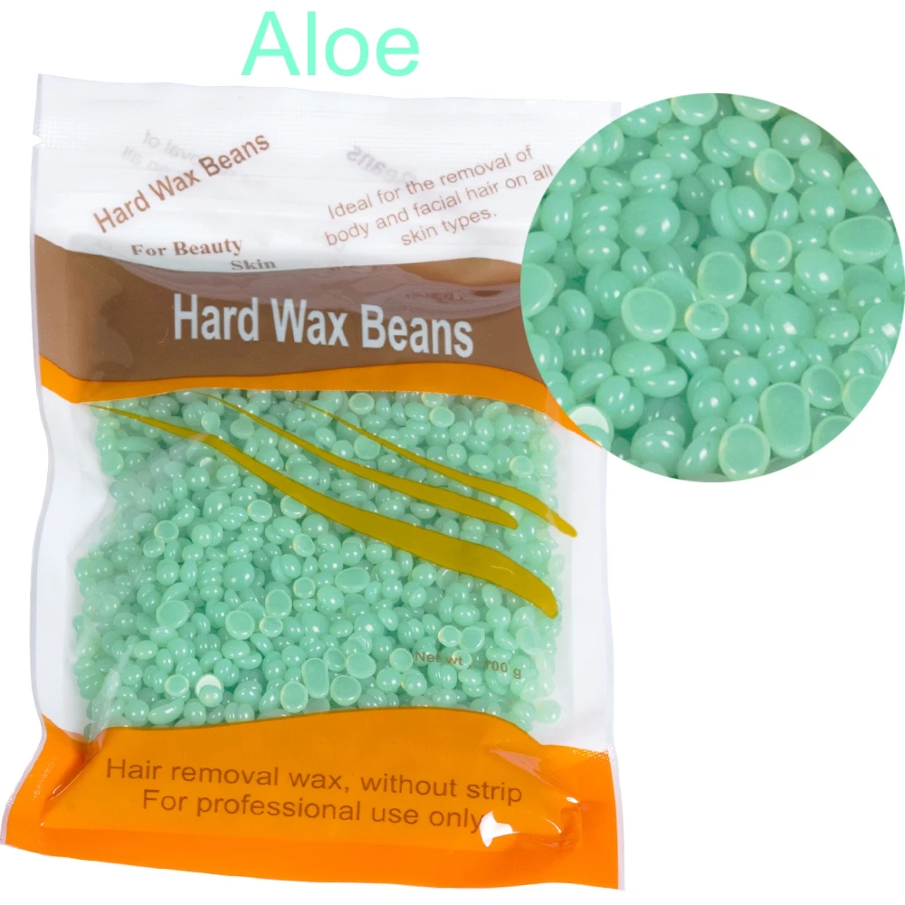100pcs 100g Hard Hot Film Waxing Beans Bead Pellet Armpit Arm Legs Hair Removal No Strip Depilatory Wax-melt Warmer Machine hot