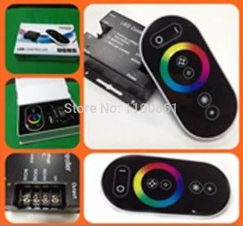 

Magic Dream Color RGB LED Controller Color Wheel Ring Remote LED Touch RF Controller 24V/12V RF Wireless Remote Control Strip DC