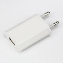 10 шт., 5 В, 1 А, USB порт, EU штекер, Duck power для iPhone 11 pro max, XR X, зарядное устройство, для дома, путешествий, настенный адаптер переменного тока для iPhone 8, 7, 6, 5, 4