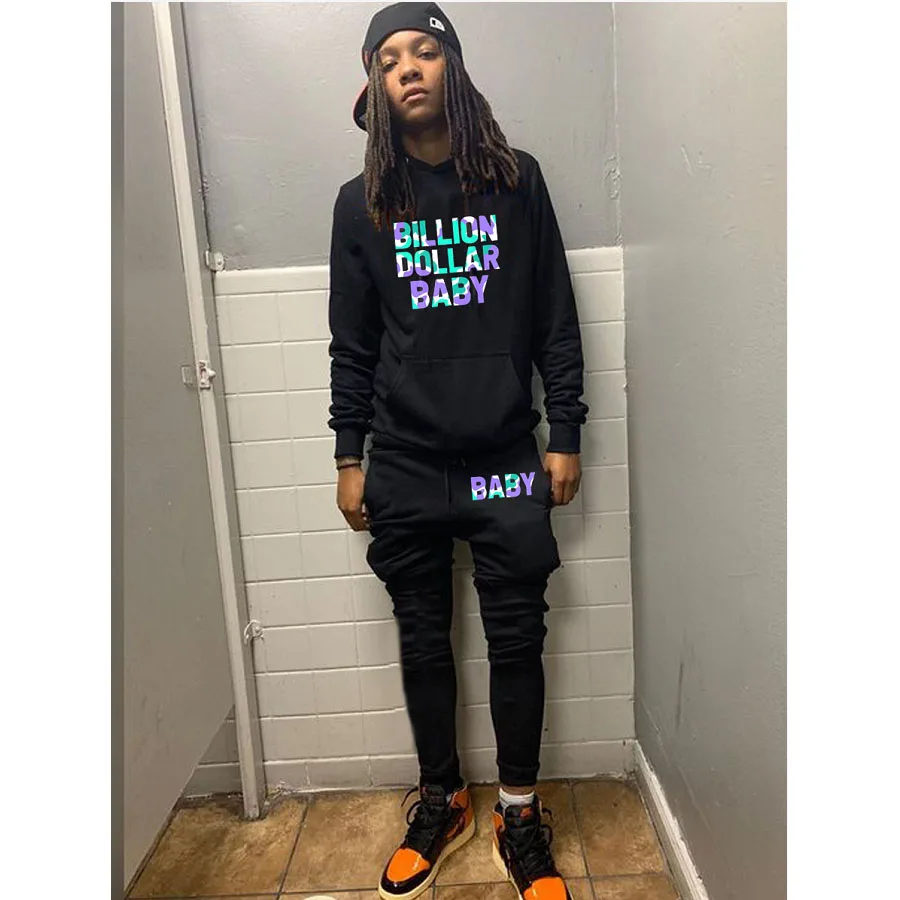 Sweat Pants Mens Sweat Suits Set 