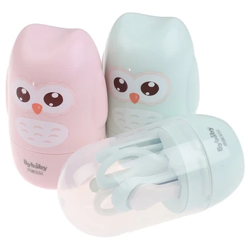 

Animal Owl Shape Baby Nail Trimmer Set Nail Care Kit Kid Safe Portable Nail Scissors File Tweezer