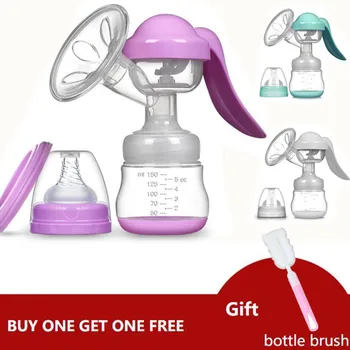 

ZIMEITU Manual Breast Pumps Breast Feeding Bottle BPA Free Baby Nipple Suction Women Feeding Breast Pump Pregnant For Baby Care