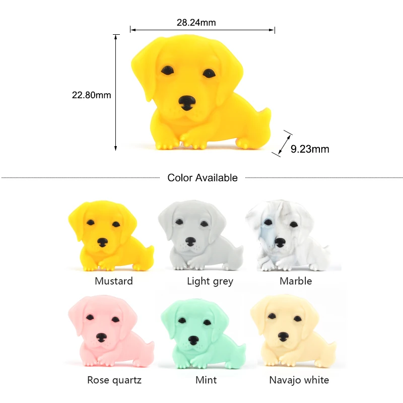 5PCS Mini Tier Silikon Blatt Koala Form Daisy Blume Zahnen Schmuck BPA FREI Schnuller Kette Baby Beißring Anhänger Halskette – Detail 17