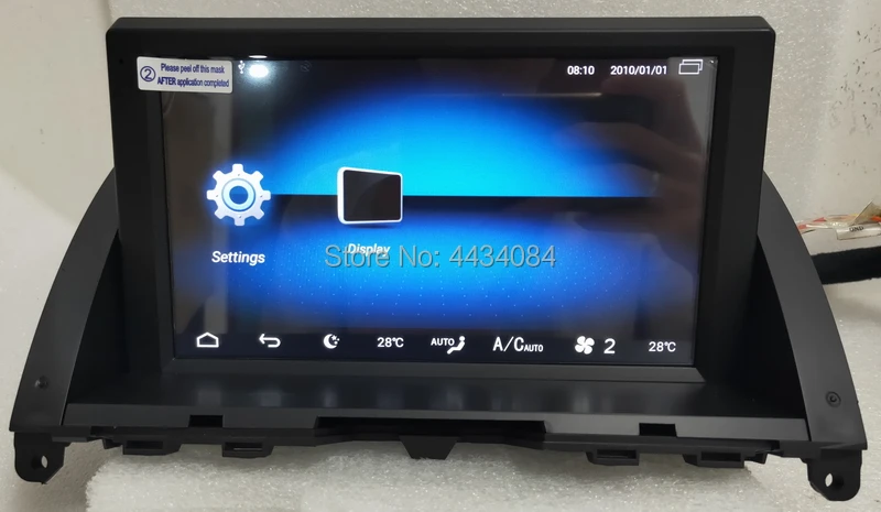 Ouchuangbo Автомагнитола с gps стерео для MB Benz C180 C220 C200 C300 C350 2008 2011 8 ядрами 4G 4 + 64 android 10