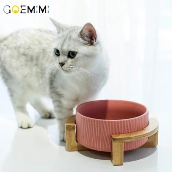 

Cat Food Feeder ceramics Dog Water Bowl Top Quality cat feeder bowl Anti-skid Cats Dishes Pet Supplies Accessorie