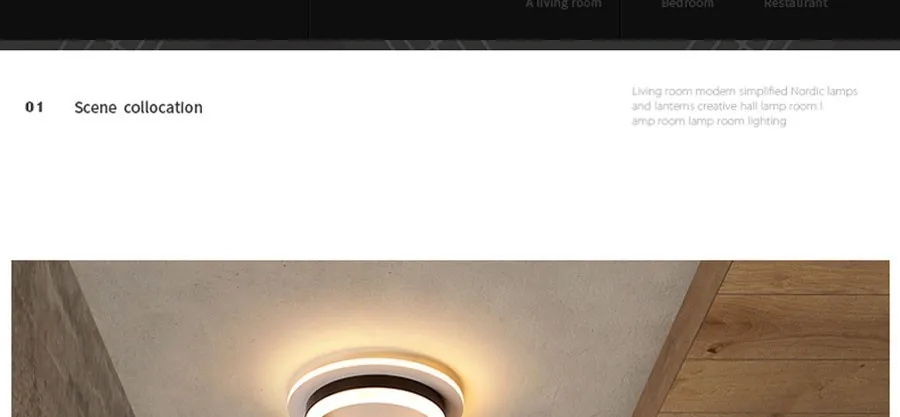 Светодиодный светильник-люстра для коридора, поверхностного монтажа, акриловый потолочный задний светильник, 20 Вт, современный светильник Lampadario AC85-260V