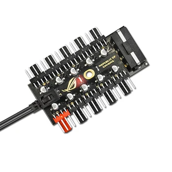 

Computer Splitter Motherboard PWM Adapter Parts Speed Controller Cooling Fan Hub Self Adhesive 1 To 10 Way Connection 4 Pin