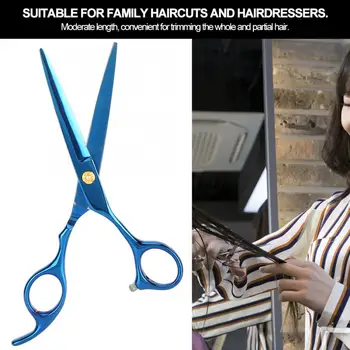 

6in Hair Cutting Scissors Professional Stainless Steel Salon Barber Shears Hairdressing Tool Hair Cutting Stying Tool Accessory