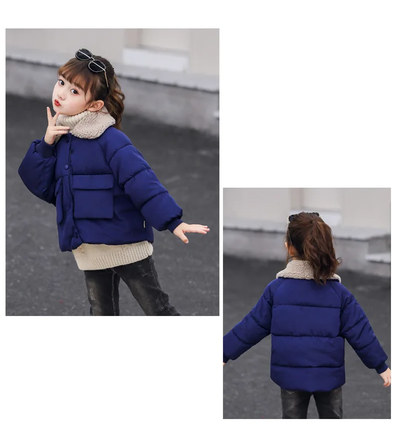 Children Coat Baby girls coats padded jackets winter Kids Warm lapel Outerwear Coat toddler Parker jacket Outerwear clothes