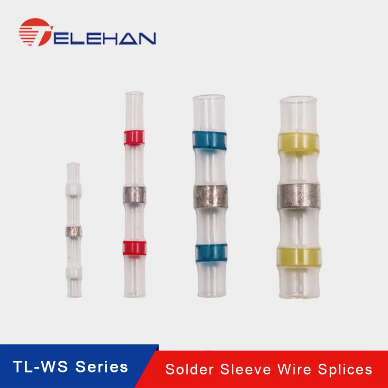 Термоусадочные паяльные втулки изолированные водонепроницаемые стыковые