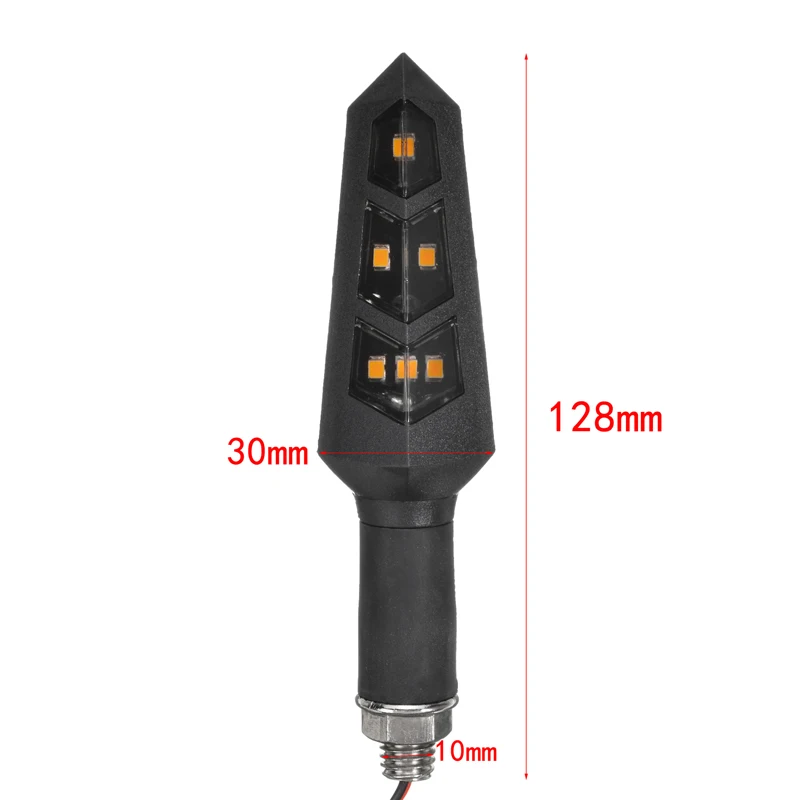 4PCS/SET Motorcycle LED Turn Signal Light Blinker Amber Universal for Motocross Scooters E-bikes Indicator Light Lamp 12V