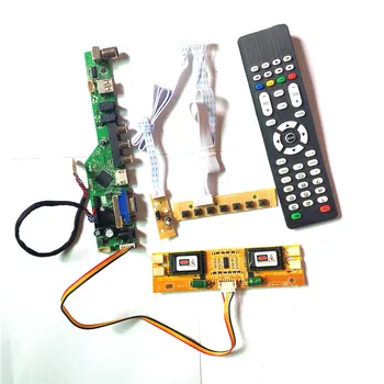 

For LM220WE1-TLB2/TLB3 keyboard+Remote+Inverter T.V53 drive card board HDMI VGA USB AV RF LCD panel monitor LVDS 4CCFL 30Pin Kit