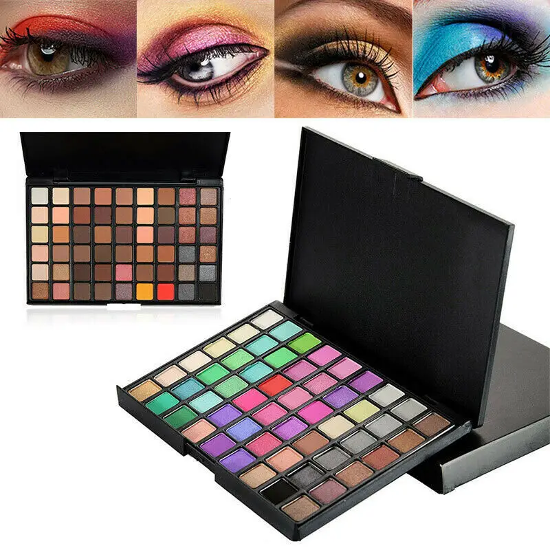 

54 Color Eye Shadow Palette Glitter Waterproof Long-lasting MakeUp Pressed