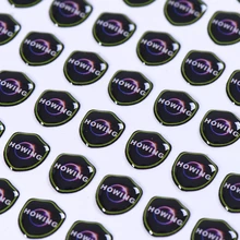 Пользовательские 3d наклейки для автомобиля, поднятая 3d Наклейка из эпоксидной смолы выпуклые этикетки с низкой ценой- DH6045