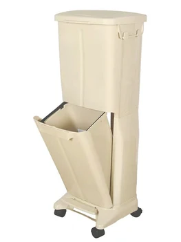 

Double-decker kitchen with lid, large trash can, living room with pulley, plastic dry and wet sorting bin export