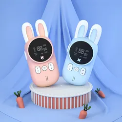Jouet walkie talkie Mini émetteur récepteur portable portée 3KM, radio pour enfants, avec lanière, intercom, jouets cadeaux pour enfants, 2 pièces 