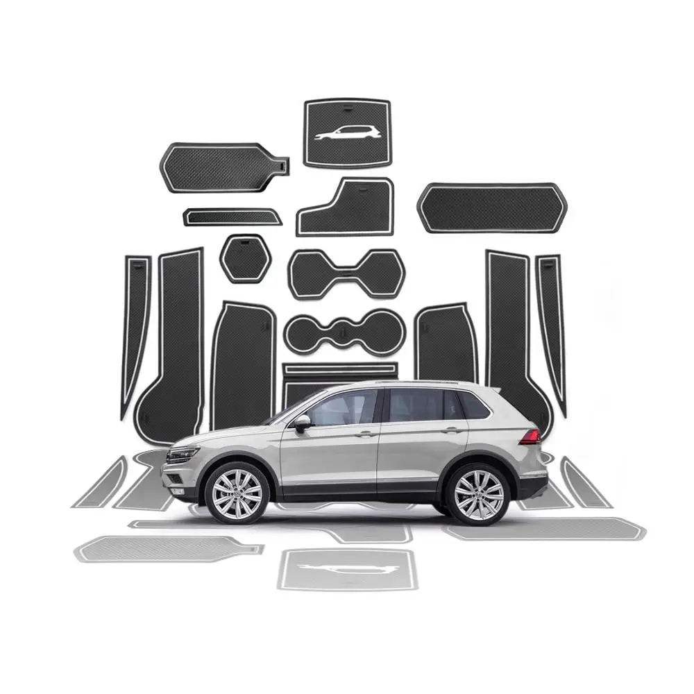 LFOTPP автомобильные коврики для ворот Tiguan Allspace LWB 2018 2019 2020 противоскользящие резиновые прокладки дверей