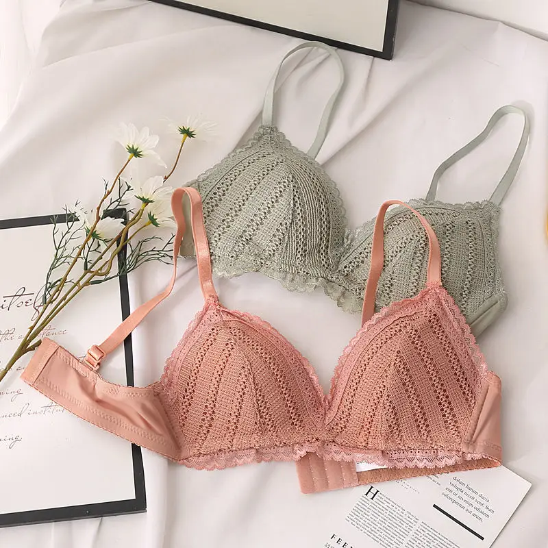 Women's Bra Lace Bras New Underwear Bras for Women Brassiere Sexy Female Wireless Push Up Bra Backless Bralette Lingerie Tops