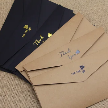 

50pcs/pack #5 Envelopes Kraft Paper Envelopes DIY Decorative Envelopes Size 110mm X 220mm school office supplies