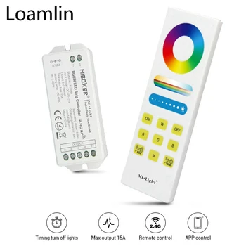 

Milight FUT044A RGBW Smart LED Controller System 15A 6A/Channel 2.4G Wireless Led Remote Control DC12~24V