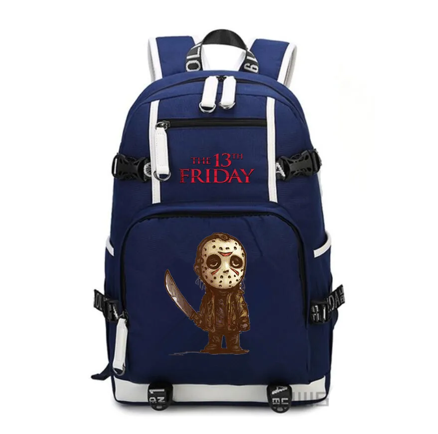 Friday the 13th рюкзак холщовые школьные сумки Джейсон Вурхиз сумка на плечо печать дорожные сумки ноутбук рюкзак для детей