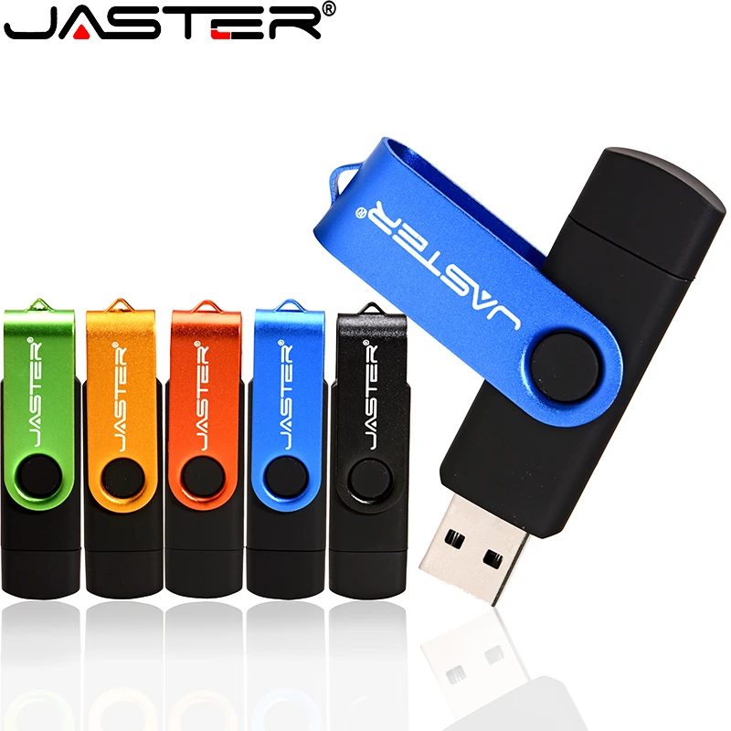 Флэш накопитель JASTER OTG высокоскоростной 128 ГБ 64 32 16 8 внешний флэш карта двойное