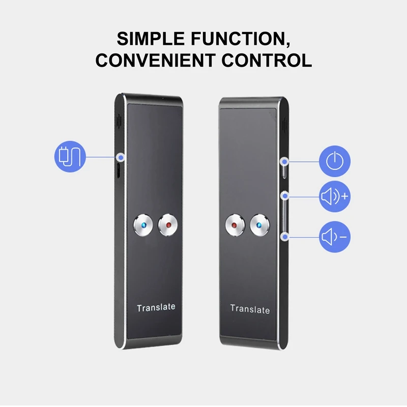 

T8+ Smart Portable Voice Translator Instant Real-Time Language Translator Bluetooth Voice Translator