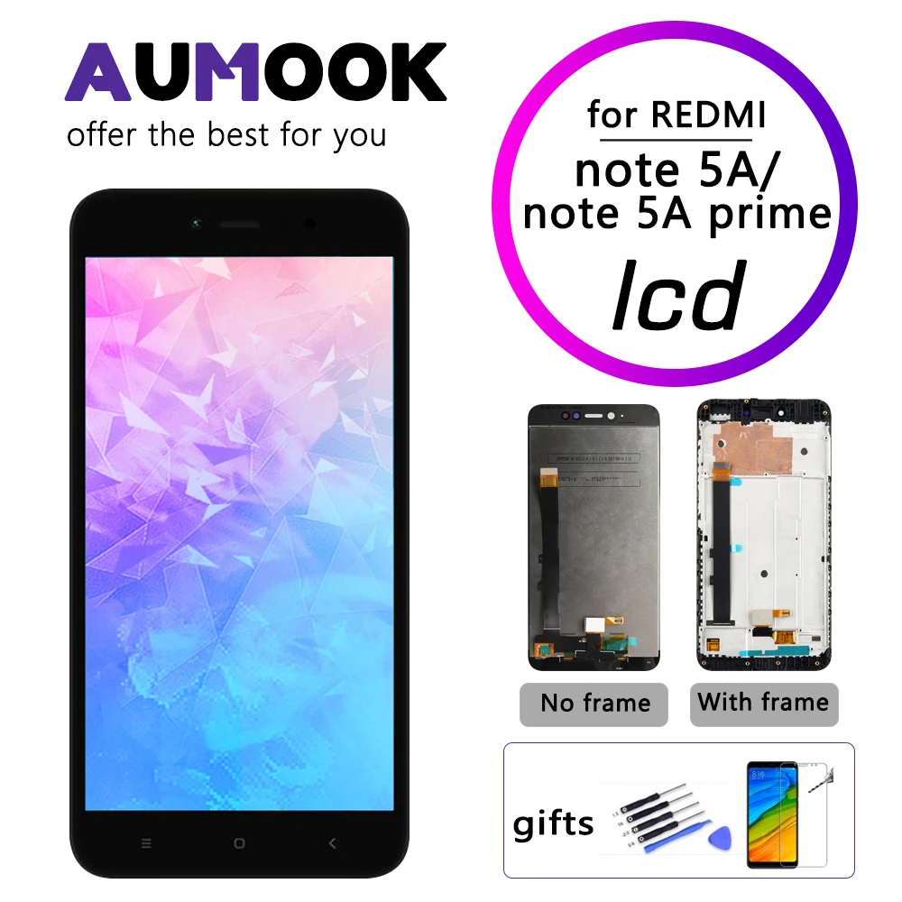 ЖК экран премиум качества для Xiaomi Redmi Note 5A сенсорный + рамка Prime дисплей Y1 lite|Экраны