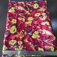 Модная африканская жаккардовая парчовая Ткань 5 ярдов парча ткань для свадьбы DHL07